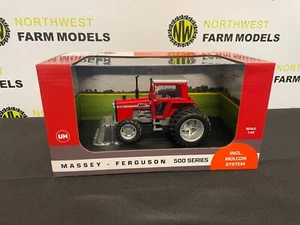 UNIVERSAL HOBBIES 6765 1:32 SCALE MASSEY FERGUSON 575 4WD WITH REAR DUAL WHEELS - Picture 1 of 2