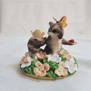 Silvestri Charming Tails Raccoon Butterfly Ladybug Snail Figurine DEAN GRIFF - Picture 1 of 11