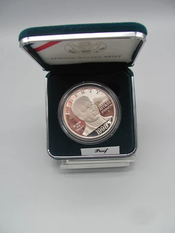 1998 Black Revolutionary War Patriots Crispus Attucks Proof Silver Dollar Cover