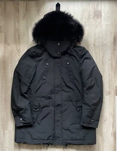 Burberry Brit Fur Hood Women’s Parka Jacket Down Size UK 12 M/L - Picture 1 of 11