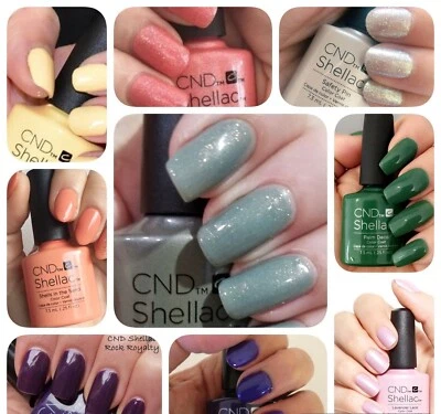 CND Shellac UV Nail Polish Gel 7.3ml UV Lamp Required Various Shades