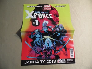 Uncanny X-Force #1 Promotional Poster / Circa January 2013 / Free Domestic Ship - Picture 1 of 3
