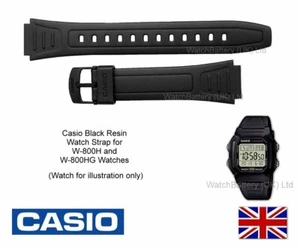 Original Casio Uhrenarmband Band für W-800H, W-800HG, W800, 738-EA2-18 - 10268612 - Bild 1 von 7