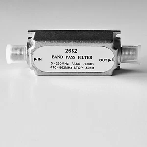 2682 TV Band PASS Filter, 470 - 862 MHz Stop - Picture 1 of 4