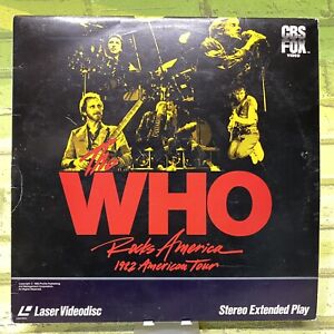 The Who Rocks America 1982 American Tour LaserDIsc 1983 Videodisc
