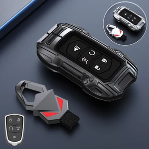 Funda Carcasa Llavero Coche Aleación Zinc Silicona Para Cadillac CT4 XT6 XTS ATS XT4 XT5 - Imagen 1 de 11