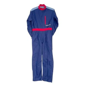 Retro JDM Japan Nisseki Auto Mechanic Jumpsuit Coveralls Tsunagi Blue - Picture 1 of 9