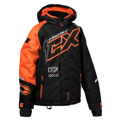 Chaqueta de moto de nieve Castle X Code G5 para hombre negra/naranja tallas M-3XL Foto 1 de 2