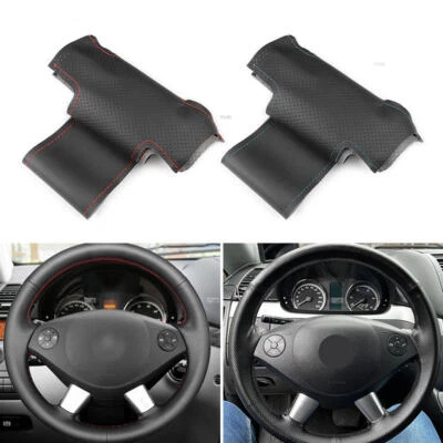 DIY Car Steering Wheel Leather Cover Fit For Mercedes Benz W639 Viano Vito10-15 - Image 1 of 4