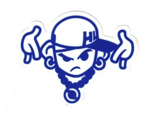 Lil' Gangsta HL 3.5" x 2.75" quality indoor outdoor Vinyl Sticker hip hop rap - Bild 1 von 3