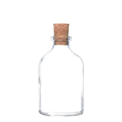 Small Glass Bottles With Corks 50ml Mini Bottle for Wedding Favours Liqueurs - Image 1 of 4
