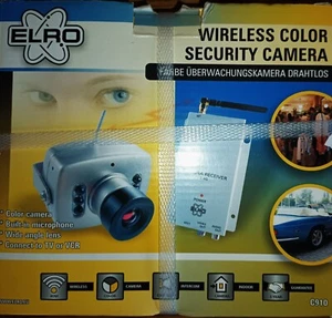 ELRO C910 Wireless Color Security Camera, 28 x 36 x 36 mm, 180 Grad,2,4GHz, 2010 - Bild 1 von 4