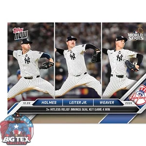 Holmes Leiter Weaver World Series Topps Now 876 NY Yankees - Picture 1 of 2
