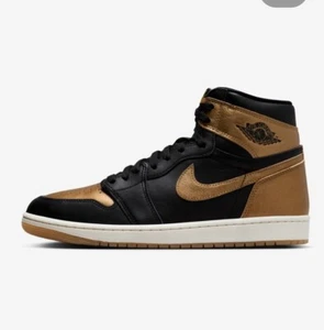 Nike Air Jordan 1 High OG Metallic Gold Schwarz 44,5 Neu OVP Sneaker DZ5485-071 - Bild 1 von 6