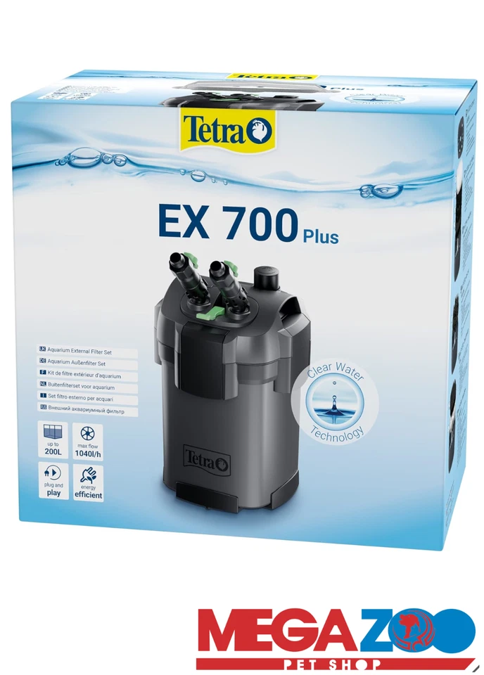 tetra FILTRO ACQUARIO  EX 700 Plus 1040L/h Filtro Esterno - Nero - Immagine 1 di 1
