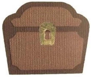 QuicKutz Die Treasure Chest Box Pirate Skull 2pcLot New Diecut Sizzix Scrapbook - Picture 1 of 2