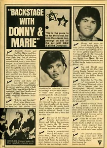 1978 Donny Marie Osmond Heartthrob Sing Great Old PRINT ARTICLE Fan Gift! (3537) - Picture 1 of 1