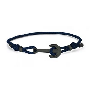 S'AGAPO ANCHOR BRACCIALE DA UOMO CON ANCORA IN ACCIAIO E CORDONCINO SOR14 (2643) - Foto 1 di 4