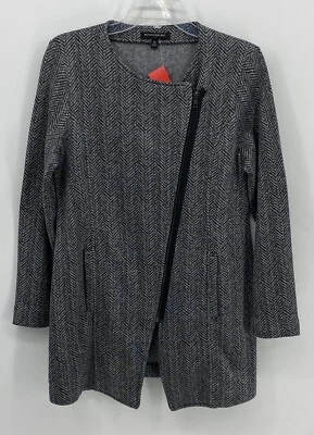 Chaqueta Banana Republic Cremallera Completa Gris Manga Larga Para Mujer Talla Mediana Manga Larga Foto 1 de 4