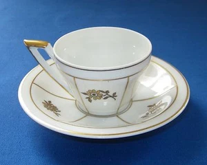Vista Alegra VA Vintage Small Cup And Saucer Set Floral Gold Decoration Trim - Picture 1 of 11