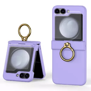 Custodia rigida antiurto per Galaxy Z Flip 6 supporto anello cerniera PC con protezione schermo - Foto 1 di 68