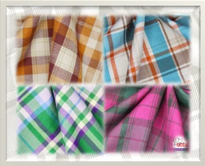 PolyViscose Tartan | Plaid Check | 58'' Wide - Picture 1 of 9