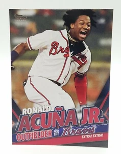 2020 Topps Update Ronald Acuna Jr. Highlights  #TRA-3 Atlanta Braves 🔥🔥 - Picture 1 of 2