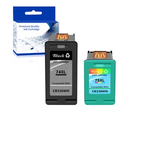 Cartucho de tinta para HP 74 XL 75 XL Officejet J5725 J5730 J5735 J5738 J5750 J5780 - Imagen 1 de 11