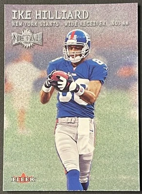 2000 Metal Football Card #42 Ike Hilliard New York Giants - Image 1 of 2