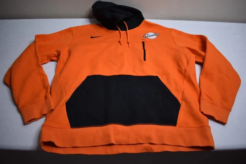 Nike Cooperstown Collection San Francisco Giants MLB Orange Hoodie Mens Sz XL Cover