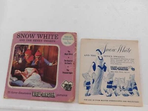 Vintage VIEW MASTER SAWYERS 4-ABC,3 Reel Set  SNOW WHITE 1955 - Photo 1 sur 2