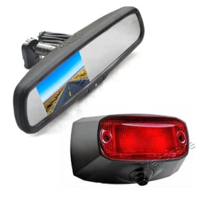 Reverse Backup Camera + Rear View Mirror Monitor for Dodge Ram Promaster - Picture 1 of 7