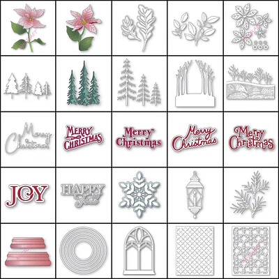 Christmas Metal Cutting Dies Scrapbooking Paper Crafts Embossing Stencil Die Cut - Image 1 of 4