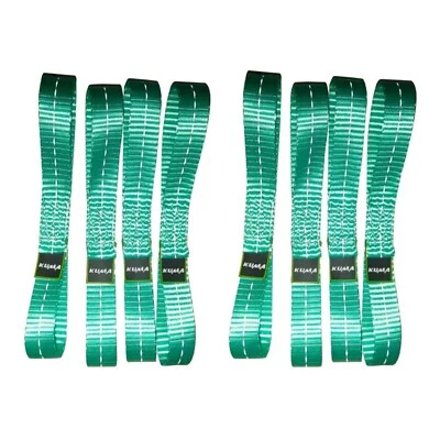8pcs Reflective Soft Loop Tie Down Straps 1''x10" 4500lb Motorcycle ATV Bicycle - Image 1 of 4