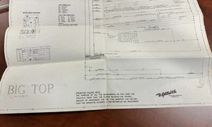 ORIGINAL-GOTTLIEB-PINBALL-BIG TOP-SCHEMATICS - Picture 1 of 1