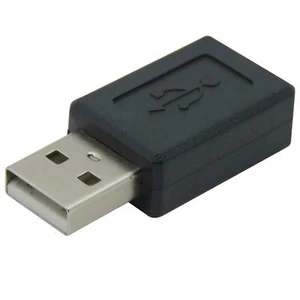 USB 2.0 A Male to Micro USB 5-Pin Type-B Female Converter Adapter Cord - Picture 1 of 8