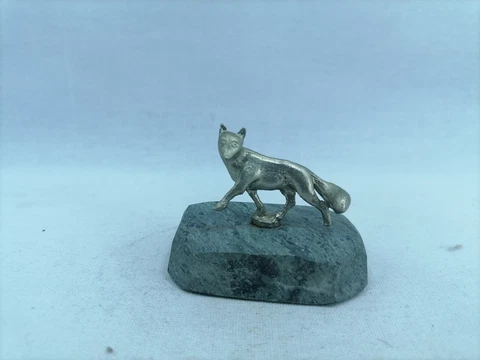 STERLING SILVER Fox animal miniature figure Cover