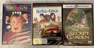 Home Alone + Hotel For Dogs/spiderwick + The Secret Garden Dvd Bundle NEW - Picture 1 of 2