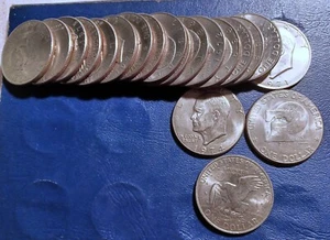 Roll (20) Mixed-date BU Eisenhower Dollars (1971-1978) - Picture 1 of 1