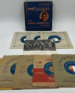 Ralph Flanagan Rodgers & Hammerstein II for Dancing RCA Box 3 Records + 4 45 RPM - Picture 1 of 16