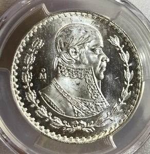 1966 Mexico Peso KM-459 PCGS MS66, LOOK LIKE PROOF BEAUTIFUL COIN - Picture 1 of 3