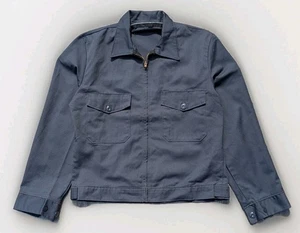 Vintage Mens 70s Setlowear Ike Work Delivery Jacket Gray Mechanic XL LN USA Nos - Picture 1 of 8
