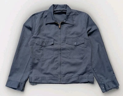 Chaqueta De Colección Para Hombres Años 70 Roja Kap Ike Entrega de Trabajo Gris Mecánico Gas 50 EE. UU. Nos Foto 1 de 4