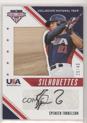 2020 Panini USA Baseball Stars & Stripes /49 Spencer Torkelson #USJ-ST Auto - Image 1 of 2