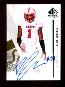 2013 SP Authentic Autographs #20 - David Amerson 🏈 RC Auto - Picture 1 of 3