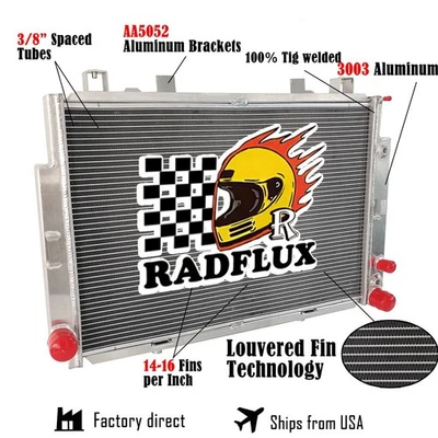 ALuminum Radiator Fits MERCEDES-BENZ SL CLASS W140 S-420/500/600 400/500/600 SEL - Image 1 of 4