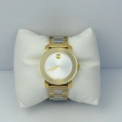 New Movado Bold Two Tone Gold Bracelet 36mm Watch 3600129 - Image 1 of 4