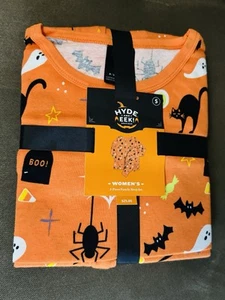 Hyde & EEK Boutique Women's Halloween 2-Piece Pajama Set Orange -Size Small NWT - Picture 1 of 3