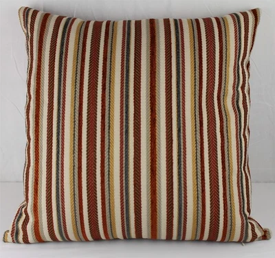 Square Feather Georgia Striped Throw Pillow – Multi-Color – 22”W x 22”H - Image 1 of 4