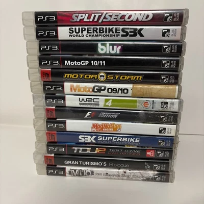 Lote de juegos de carreras PS3 (13) desenfoque, segundo dividido, Gran Turismo, Motorstorm y más Foto 1 de 4